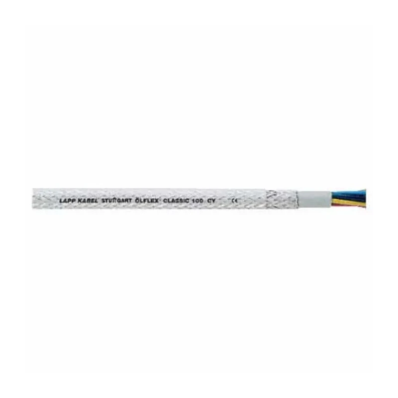 Lapp CY Series Control Cable 4 Cores 16 AWG Stranded Copper with Transparent Polyvinyl Chloride Sheath, Screened, 50 0035459