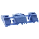 TE Connectivity Blue Insulated Tin-Plated Tap Splice Connector, Overall Length 17.5mm, Diameter 12.5mm, Crimp 735398-0