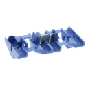 TE Connectivity Blue Insulated Tin-Plated Tap Splice Connector, Overall Length 17.5mm, Diameter 12.5mm, Crimp 735398-0