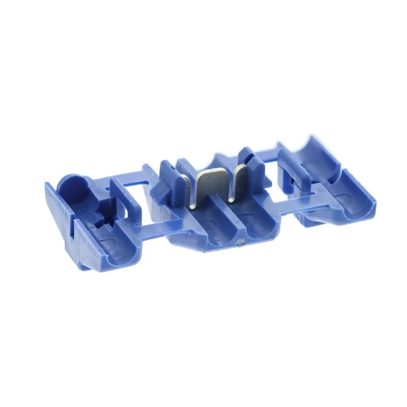 TE Connectivity Blue Insulated Tin-Plated Tap Splice Connector, Overall Length 17.5mm, Diameter 12.5mm, Crimp 735398-0