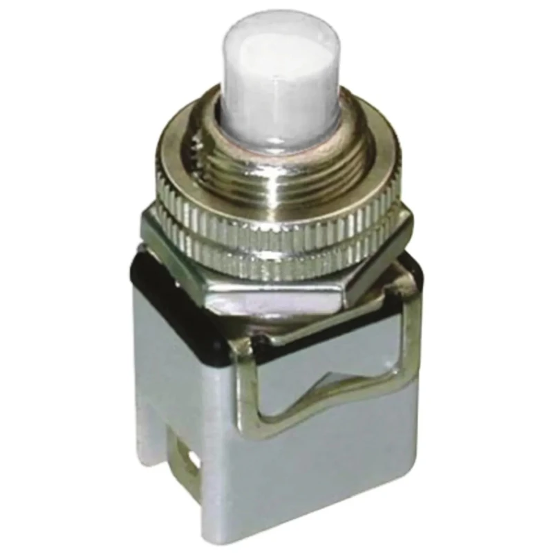 APEM 1200 Series Momentary Push Button Switch Panel Mount 12.2 mm Cutout SPST 1212C WHITE