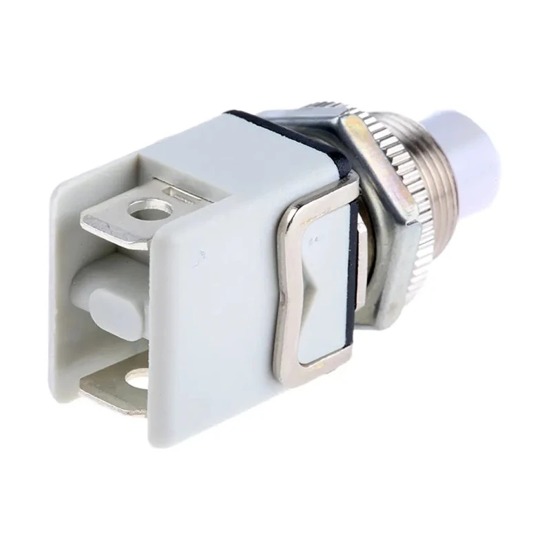 APEM 1200 Series Momentary Push Button Switch Panel Mount 12.2 mm Cutout SPST 1212C WHITE