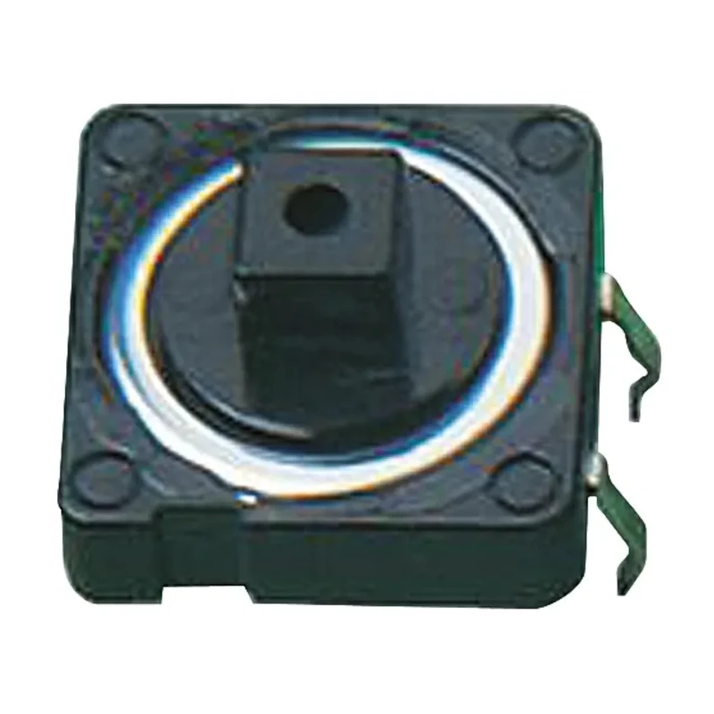 Alps Alpine Black Tactile Switch Button SPST 50mA 12V dc PCB Mount, Actuator 3 mm SKHCBEA010