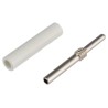 Johnson Components White Male Test Socket 2 mm Connector Solder Termination 10A Nickel Plating 105-0771-001