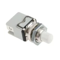 APEM 1200 Series White Momentary Panel Push Button Switch, 12.2 mm Cutout, SPST, 24 V dc 250 V ac 1213C WHITE