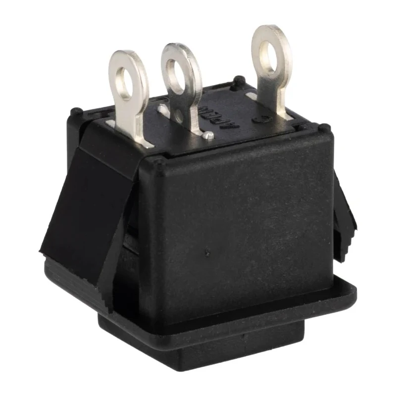 APEM 1400N Series Panel Mount Momentary Push Button Switch, Black Actuator, SPDT, IP65, 16.5 mm Cutout 1415NC BLACK