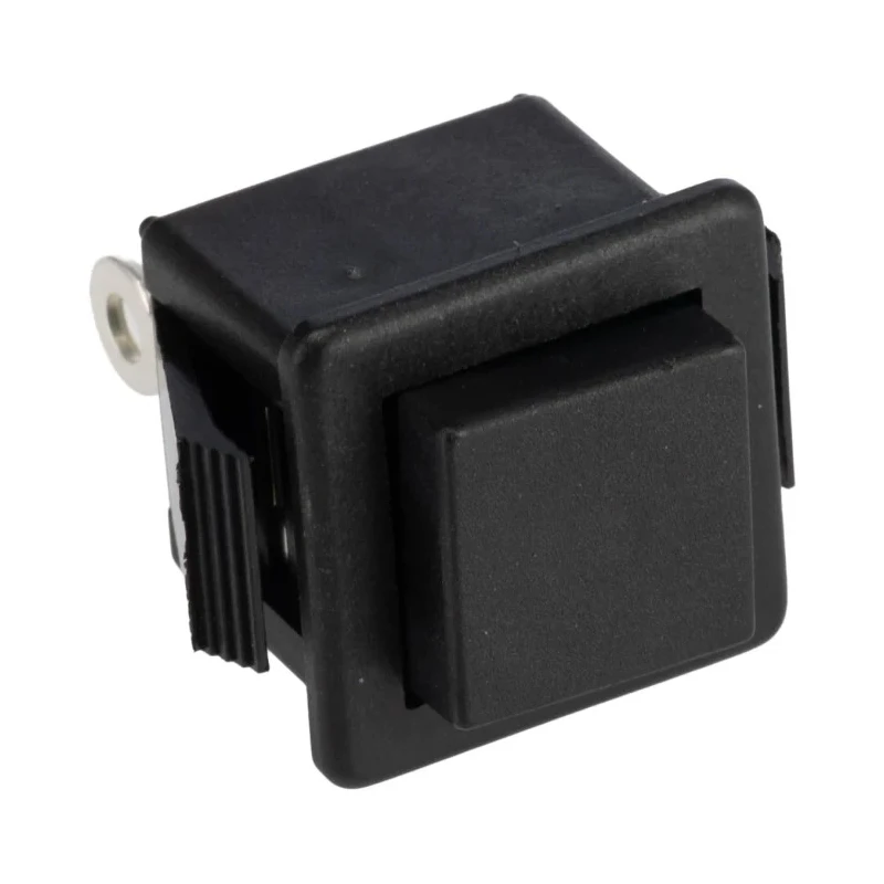 APEM 1400N Series Panel Mount Momentary Push Button Switch, Black Actuator, SPDT, IP65, 16.5 mm Cutout 1415NC BLACK