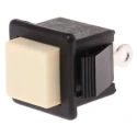 APEM 1400N Series Push Button Switch Momentary Panel Mount SPDT 16.5 mm Cutout 12 V dc 1415NC WHITE