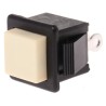 APEM 1400N Series Push Button Switch Momentary Panel Mount SPDT 16.5 mm Cutout 12 V dc 1415NC WHITE