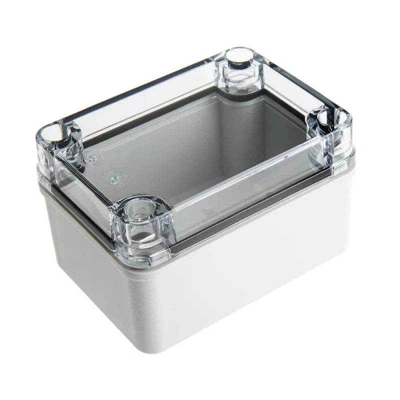 Fibox Piccolo Series Grey Transparent Lid Polycarbonate Enclosure IP67, IP66, IK08 65mm x 110mm x 80mm 