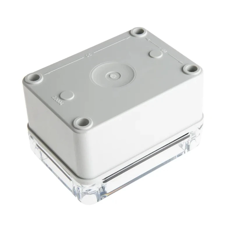 Fibox Piccolo Series Grey Transparent Lid Polycarbonate Enclosure IP67, IP66, IK08 65mm x 110mm x 80mm 
