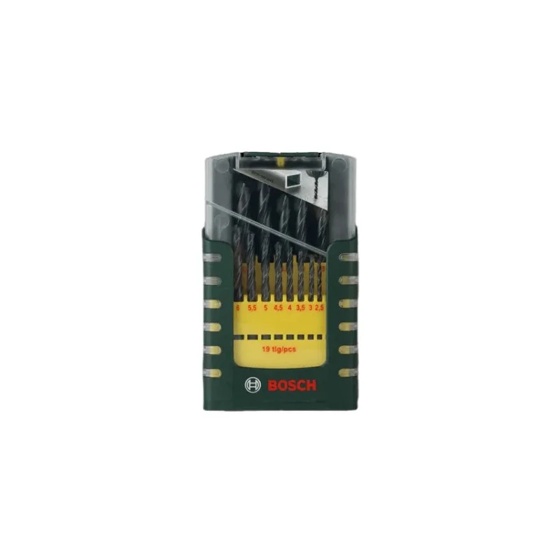 Bosch 19-Piece High Speed Steel Twist Drill Bit Set for Metal, 1 mm - 10 mm 2607019435