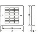 ebm-papst PMFA Series Synthetic Fibre Fan Mounted Filter with Plastic Coated Galvanised Steel Frame for 119 mm Fans FP120
