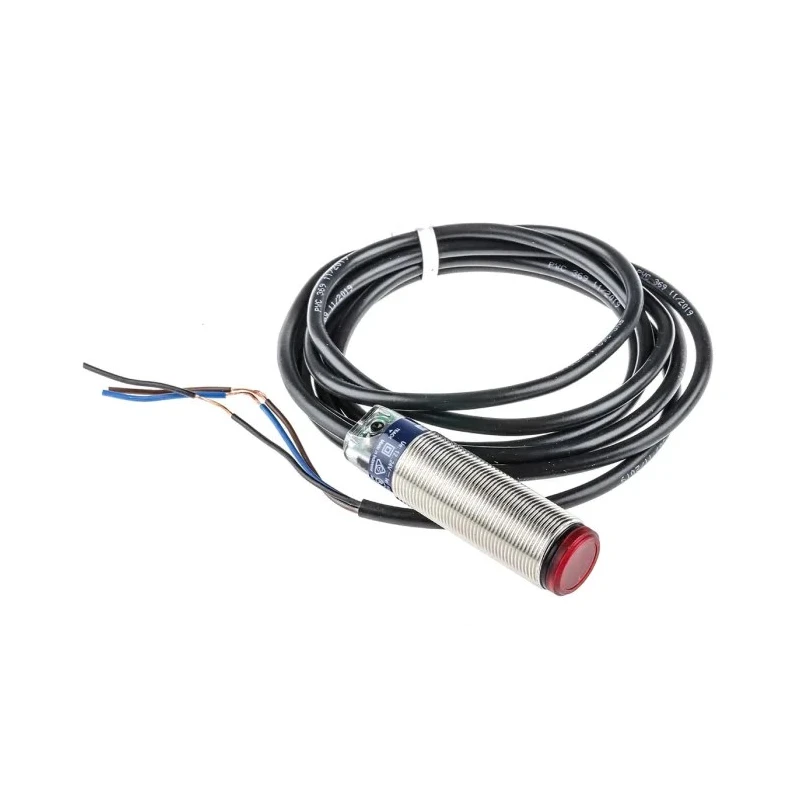 Telemecanique Sensors Through Beam Photoelectric Sensor Barrel Style 24V DC PNP Output Detection Range 120 mm to XUB0BPSNL2