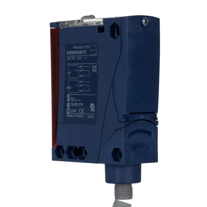 Telemecanique Sensors Through Beam Photoelectric Sensor, Block Sensor, 40 m Detection Range, Infrared Light XUX0AKSAM12T