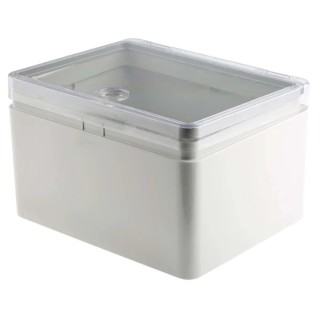 Rose Mini Polyglass Series ABS Wall Box with IP65 Transparent Door, 250 mm x 200 mm x 150 mm IP65