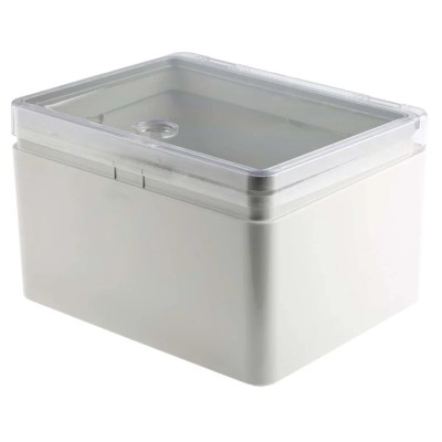 Rose Mini Polyglass Series ABS Wall Box with IP65 Transparent Door, 250 mm x 200 mm x 150 mm IP65