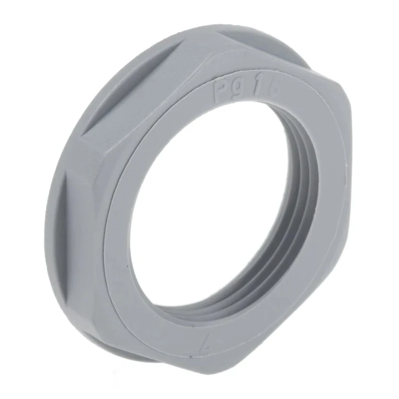 Lapp Silver Grey Fibreglass Reinforced Polyamide Cable Gland Locknut, PG29 Thread, IP68 53019040