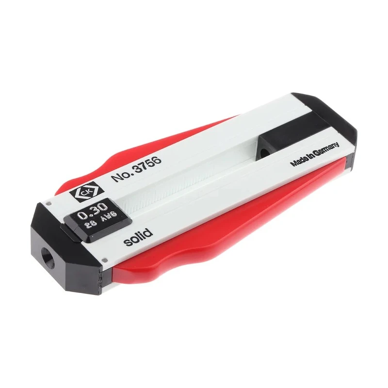 CK T3756 Series Single Core Insulated Wire Stripper, Stripping Range 0.3 mm, Overall Length 98 mm, Stainless Steel T3756 30