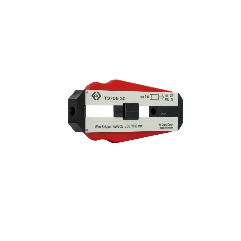 CK T3756 Series Single Core Insulated Wire Stripper, Stripping Range 0.3 mm, Overall Length 98 mm, Stainless Steel T3756 30