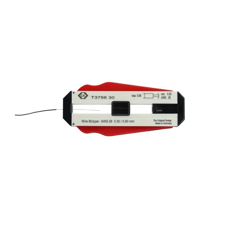 CK T3756 Series Single Core Insulated Wire Stripper, Stripping Range 0.3 mm, Overall Length 98 mm, Stainless Steel T3756 30