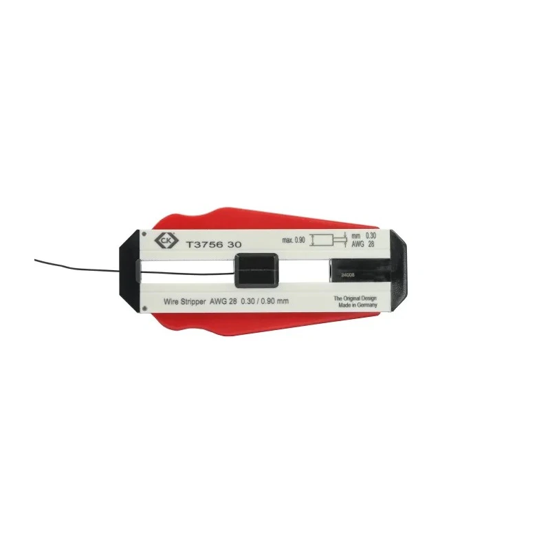 CK T3756 Series Single Core Insulated Wire Stripper, Stripping Range 0.3 mm, Overall Length 98 mm, Stainless Steel T3756 30