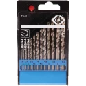 CK 13-Piece Multi-Material HSS Twist Drill Bit Set 1.5-6.5 mm Diameter T3102