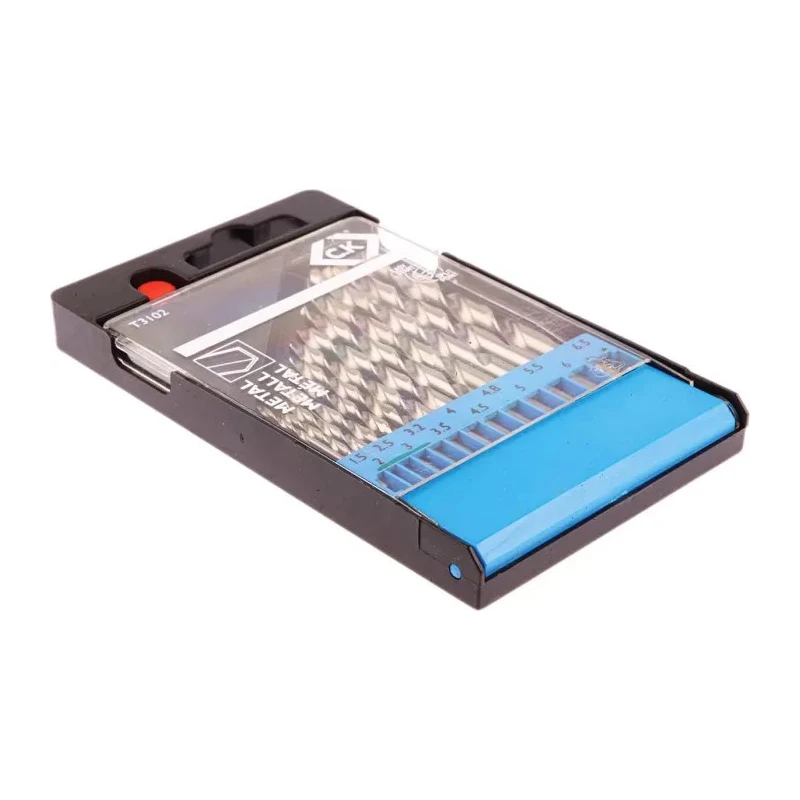 CK 13-Piece Multi-Material HSS Twist Drill Bit Set 1.5-6.5 mm Diameter T3102
