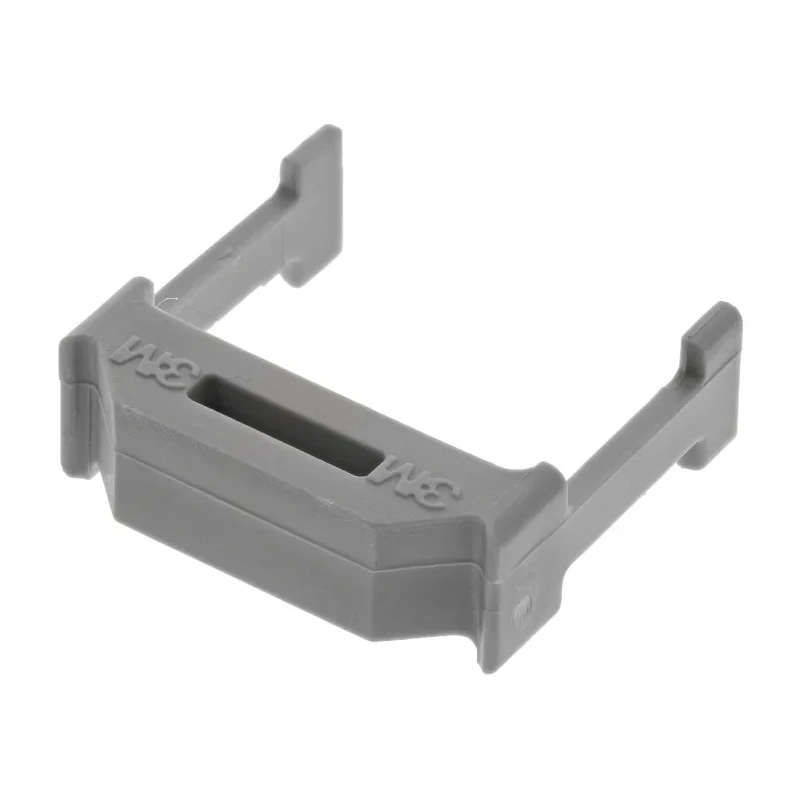 3M Strain Relief Clip for 3000 Series Ribbon Cable Connectors Glass Filled Polyester Grey 3448-3010