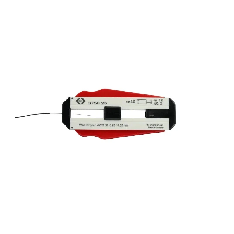 CK Single Core Insulated Wire Stripper 0.25 mm Stripping Range, Stainless Steel, 98mm Overall Length T3756 25