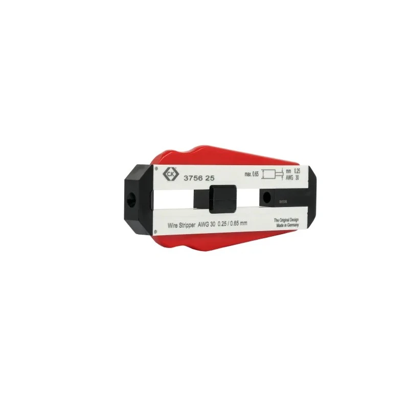 CK Single Core Insulated Wire Stripper 0.25 mm Stripping Range, Stainless Steel, 98mm Overall Length T3756 25