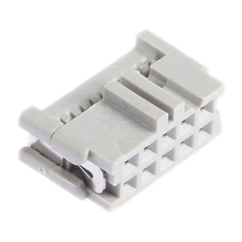3M 10-Way IDC Connector Female for Cable 2 Row, 1A Current, 2.54mm Pitch, Shrouded, Right Angle 3473-6600