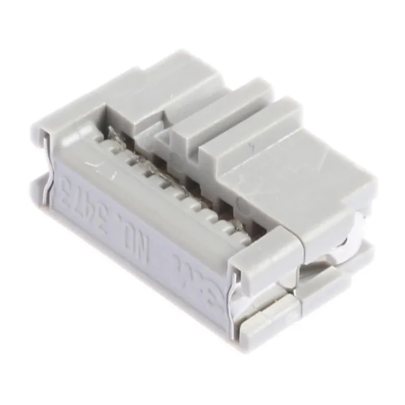 3M 10-Way IDC Connector Female for Cable 2 Row, 1A Current, 2.54mm Pitch, Shrouded, Right Angle 3473-6600