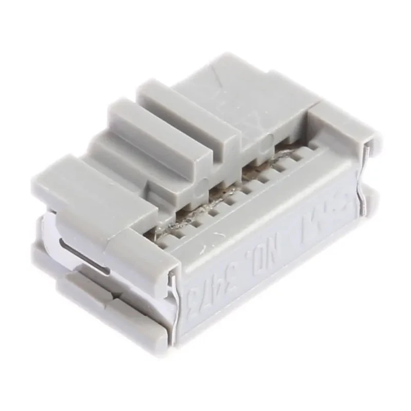 3M 10-Way IDC Connector Female for Cable 2 Row, 1A Current, 2.54mm Pitch, Shrouded, Right Angle 3473-6600