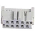 3M 10-Way IDC Connector Female for Cable 2 Row, 1A Current, 2.54mm Pitch, Shrouded, Right Angle 3473-6600