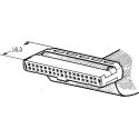 3M Strain Relief Clip for use with 3000 Series Grey Glass Filled Polyester 3448-3040