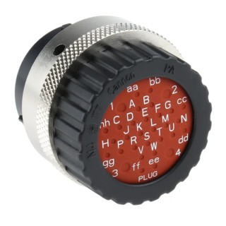 ITT Cannon Circular Connector 32 Contacts Cable Standard Plug Male IP67 Trident Neptune Series TN6S24-0428P1L / 192900-0015
