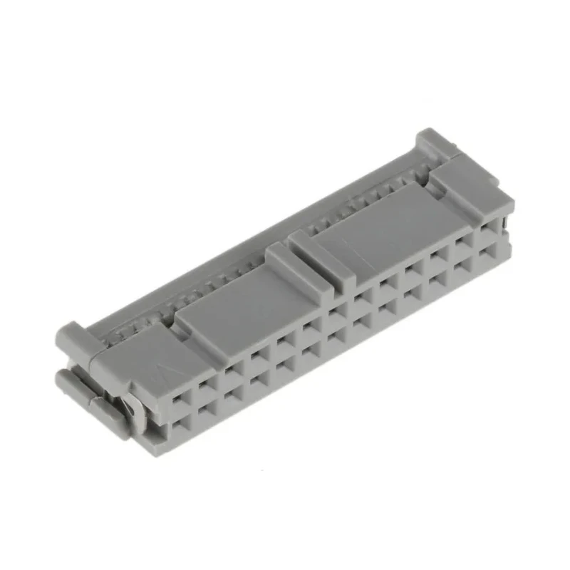 3M 26-Way IDC Connector Female for Cable, 2 Row, 1A Current, 2.54mm Pitch, Right Angle, Gold over Nickel Plating 3399-6600