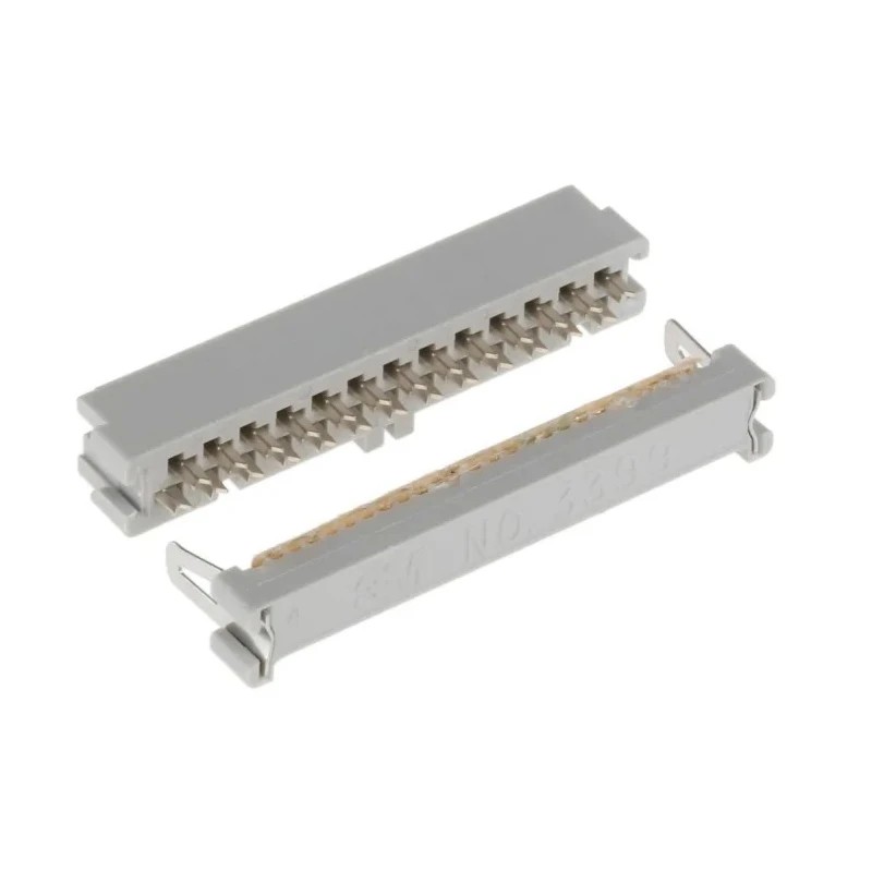 3M 26-Way IDC Connector Female for Cable, 2 Row, 1A Current, 2.54mm Pitch, Right Angle, Gold over Nickel Plating 3399-6600