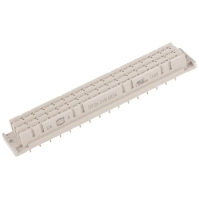 HARTING DIN 41612 48 Way 5.08 mm Pitch Through Hole Type F Solder 3 Row Female Straight Connector 09062486834