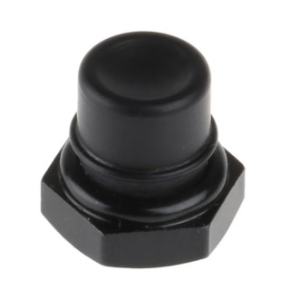 APEM Black Push Button Boot for Use with 13000 Series, 18000, 9000 Push Button Switch U1320