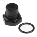 APEM Black Push Button Boot for Use with 13000 Series, 18000, 9000 Push Button Switch U1320