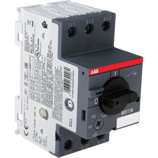 ABB Motor Protection Circuit Breaker MS116 400mA 600V, 3 Poles, IP20, Operating Temperature -25°C to 70°C MS116