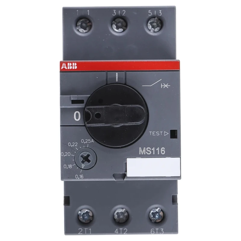 ABB 250mA 3 Pole Motor Protection Circuit Breaker, 690V, IP10/IP20, -25°C to 70°C MS116