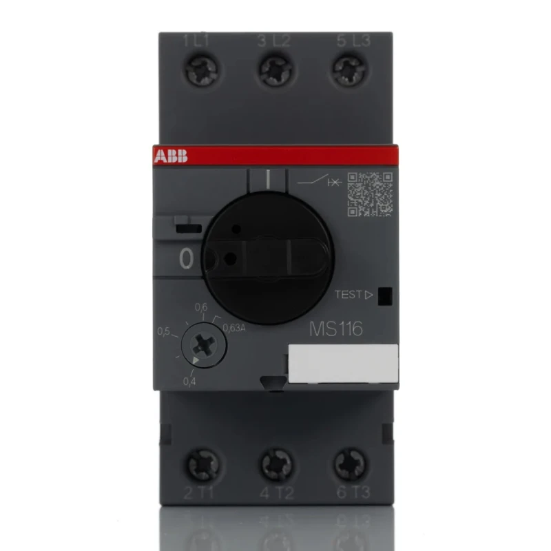 ABB Motor Protection Circuit Breaker 630mA, 690V, 3 Pole, IP10/IP20, -25°C to 70°C MS116