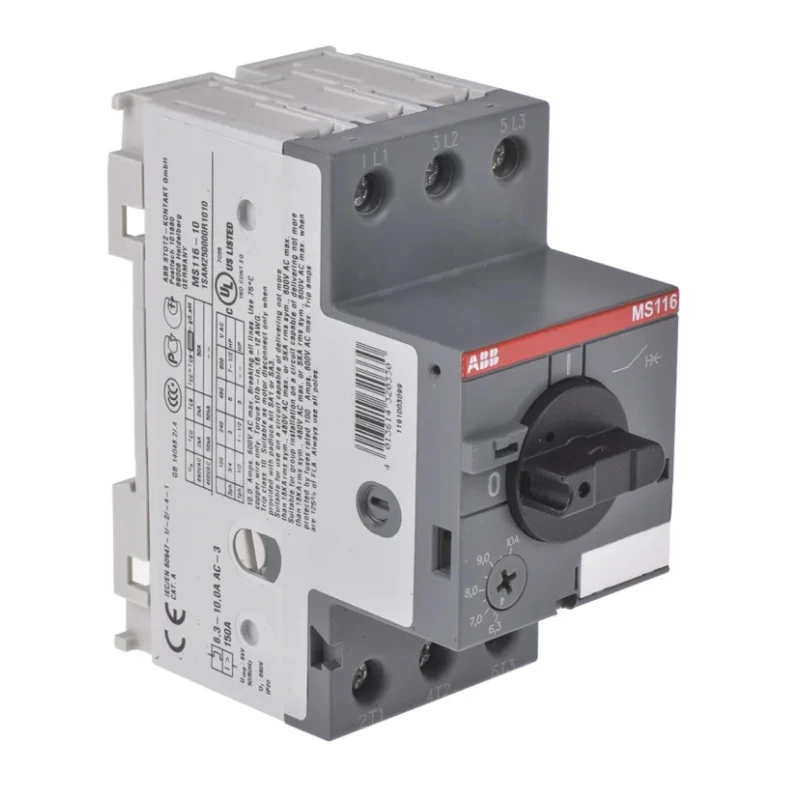 ABB 10A 3-Pole Motor Protection Circuit Breaker 690V -25°C to 70°C MS116