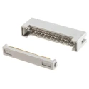 3M 26-Way IDC Connector Male for Cable Mount, Shrouded, 2 Row, 125V, 1A Current, Series 4600, Model 4626-6001