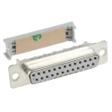 3M 8300 25 Way Right Angle 2.74 mm Pitch Cable D-Sub Connector Female 8325-6009