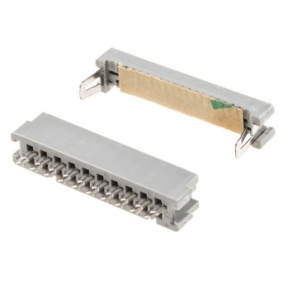 3M 20-Way IDC Connector Female for Cable, 2 Row, 1 A, 1000 V AC, Right Angle, Gold over Nickel Plating 3421-6000