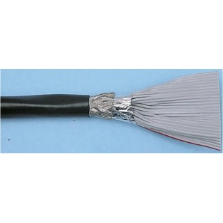 3M 3659 Series Ribbon Cable, Round Type, 1.27 mm Pitch, 28 AWG, 40 Conductors, 30 m Length, Screened, 300 V 3659-40
